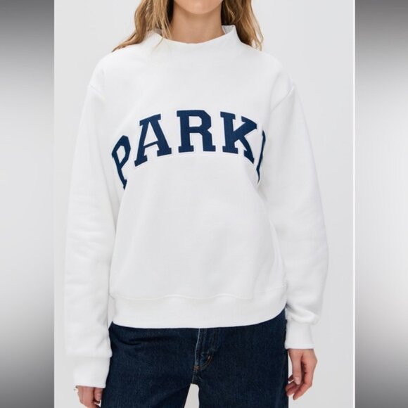 Parke mockneck white and navy - Picture 2 of 6